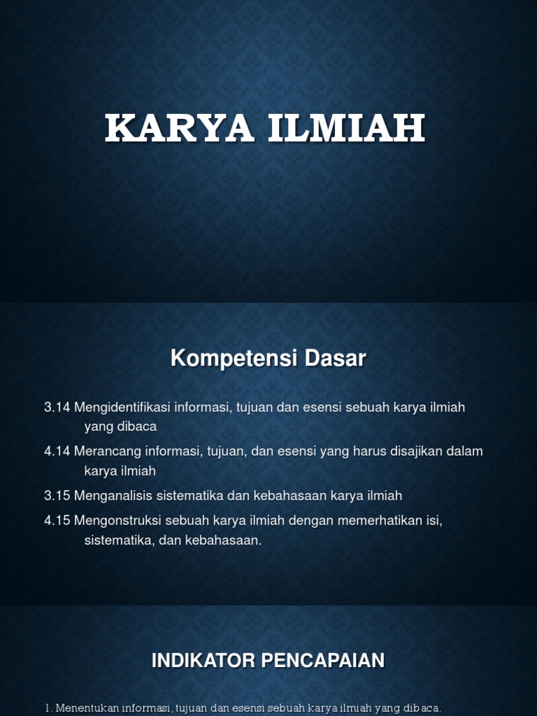 Karya Ilmiah 1
