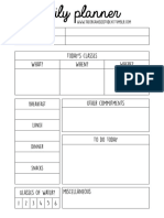 Daily Planner #1 PDF