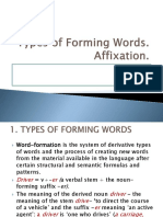 ESS ENGLISH 9 Types of Forming Words