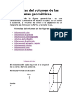 Formulas Del Volumen de Las Figuras Geometricas