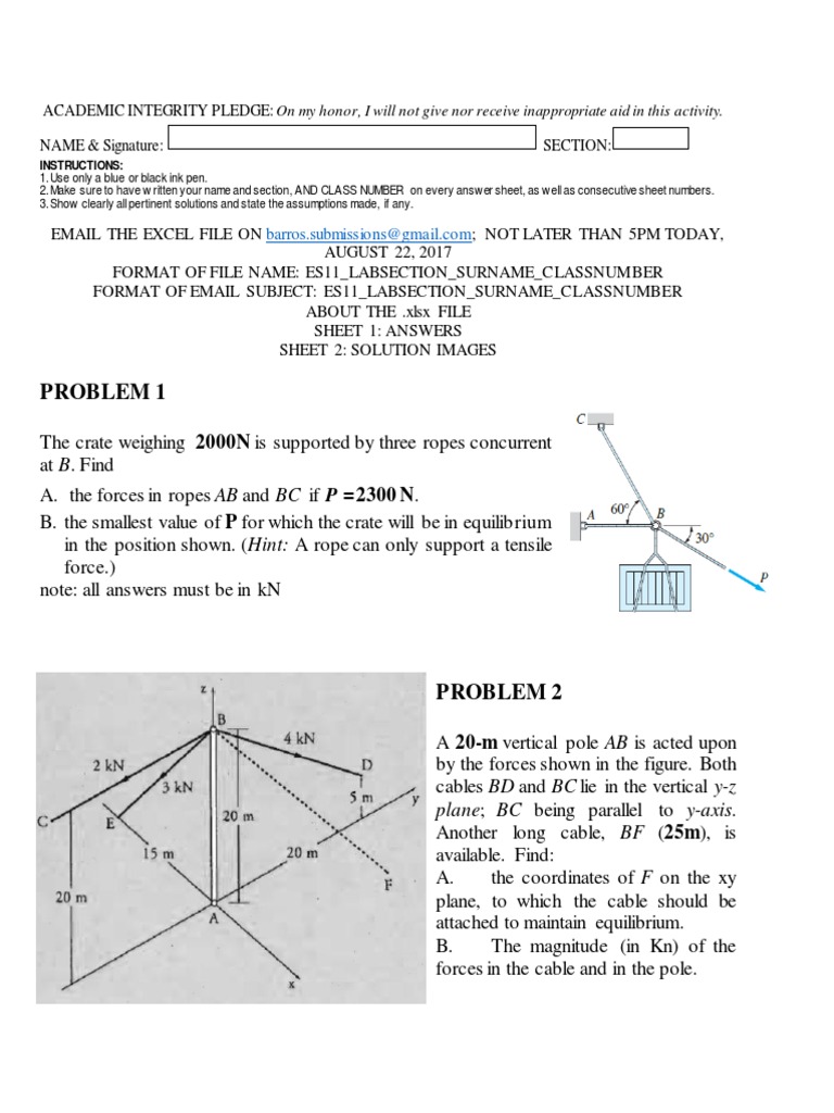 Academic Integrity Pledge and Lab Instructions | PDF | Teaching Mathematics