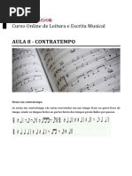 Curso de Leitura e Escrita Musical Contratempo