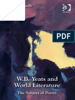 W. B. Yeats and World Literature the Subject of Poetry