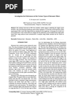 Investigation The Performance of The Various Types of Harmonic Filters