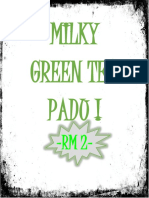 Milky Green Tea Padu !