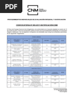 Convocatoria N°003-2017-Ratificación/CNM