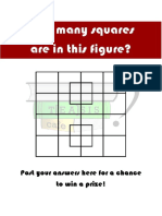 How Many Squares Are in This Figure?: Post Your Answers Here For A Chance To Win A Prize!