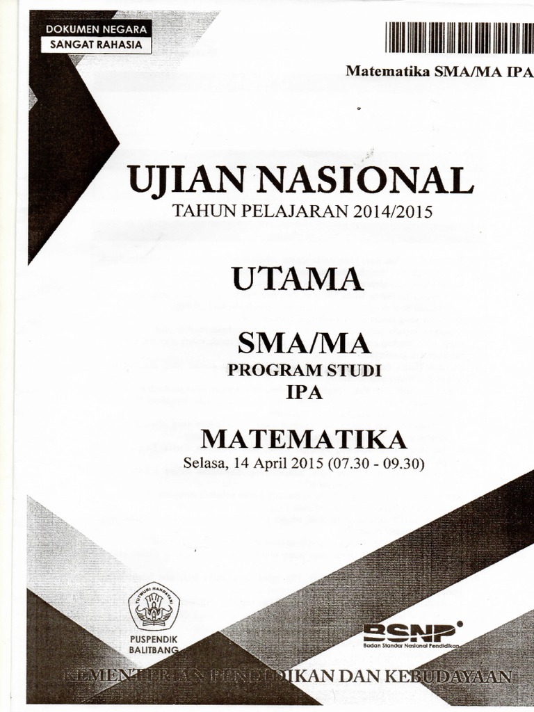 Soal Dan Pembahasan Matematika Ipa Un Sma 2015 Pdf