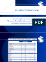 Manajemen Strategi Pendidikan Dalam Menghadapi Liberalisasi Pendidikan Di Indonesia