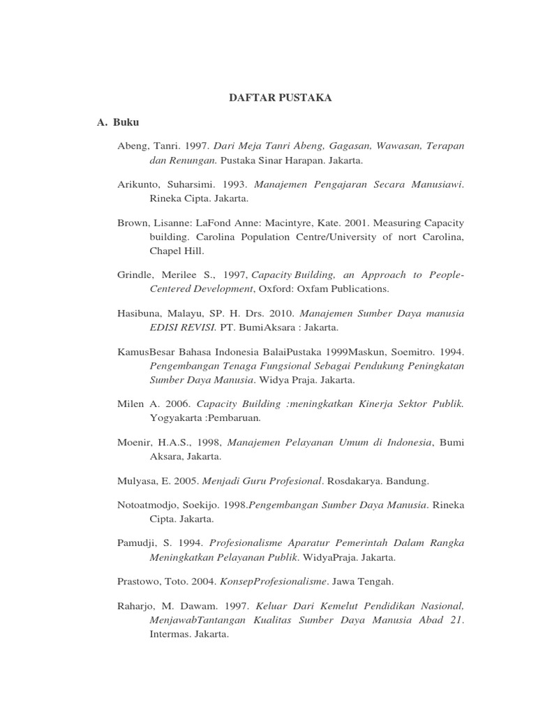 Daftar Pustaka Sari | PDF