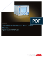 Transformer Protection and Control RET630: Application Manual