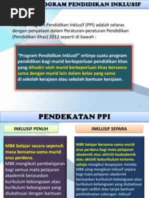 Program Pendidikan Inklusif Pdf