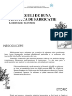 GMP - Reguli de Buna Practica de Fabricatie