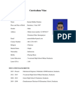 Curriculum Vitae: Personal Detail