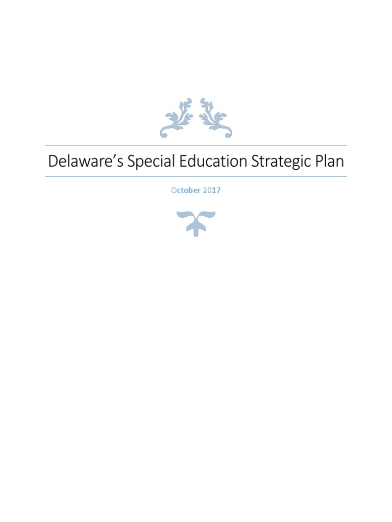 Delaware Special Education Plan 2017 | PDF | Special Education ...