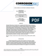 Impacto de Quimicos Campo en Corrosion Refinería