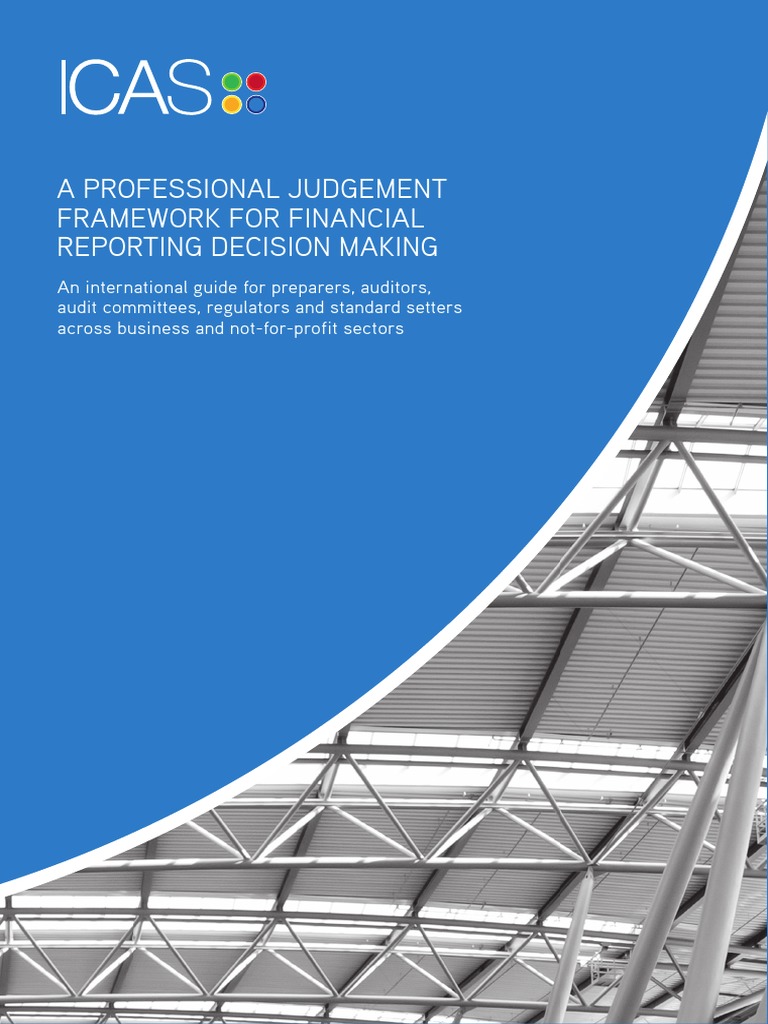 Professional Judgement Framework Audit International Financial Reporting Standards