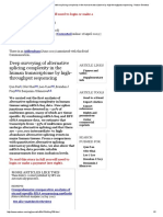 Access - Deep Surveying of Alternative Splicing Complexity in The Human Transcriptome by High-Throughput Sequencing - Nature Genetics