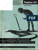 Cuadernilllo El Curioso Incidente Del Perro a Medianoche Teatro Uc
