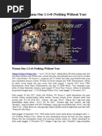 Download Album Wanna One 1-10 Nothing Without You by Rumah Lagu Terbaru SN368769972 doc pdf