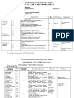 Planificare Calendaristică Educație Senzorială