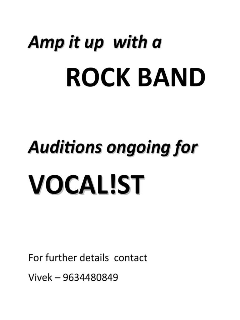 Amp It Up With A ROCK BAND | PDF