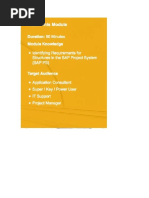 1 Identifying Requirements for Structures in the SAP Project System (SAP PS)