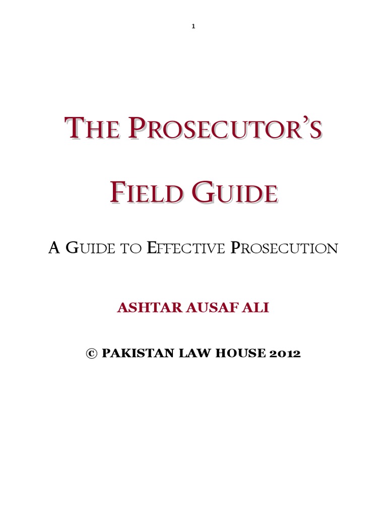 Field Guide PDF | PDF | Mens Rea | Crime & Violence