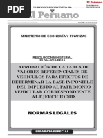 Download Tabla de valores referenciales para el impuesto vehicular en 2018 by LuceroChvez SN368774347 doc pdf