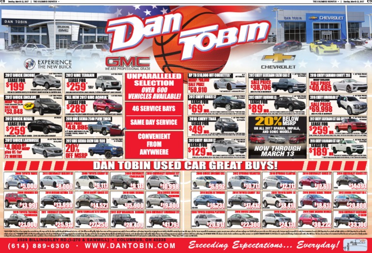 Dan Tobin Used Car Great Buys! Exceeding Expectations... Everyday