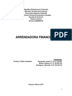 Arrendamiento Financiero