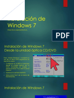 Practica Demostrativa Instalación de Windows 7 