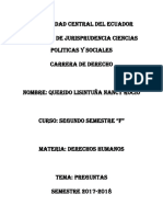 Derechos Humanos Preguntas