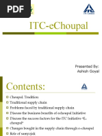 Itc-Echoupal: Presented By: Ashish Goyal