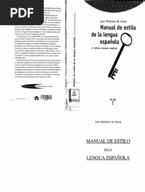 Manual de Estilo de La Lengua Española | PDF | Diccionario
