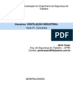 Pós-Graduação em Engenharia de Segurança do Trabalho: Ventilação Industrial