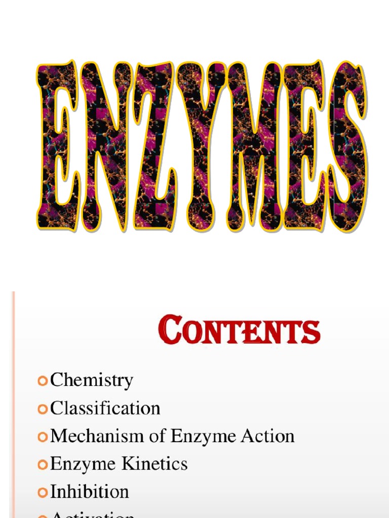 1 Enzymes PDF PDF Enzyme Active Site