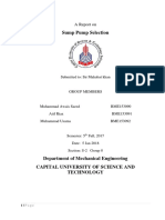 Project Report On Sump Pump