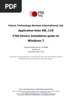 An 119 FTDI Drivers Installation Guide For Windows7