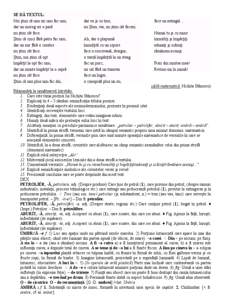 Test Alta Matematica | PDF