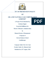 A Study of Promotion Policy OF Oil and Natural Gas Corporation Limited
