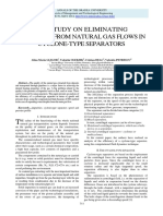 cfd Study on Eliminating Impurities From Natural Gas Flows in Cyclone-type Separators