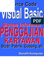 Source Code Visual Basic 6.0 - Desain Dan Analisis Sistem Informasi Penggajian Karyawan Studi Pada Pabrik