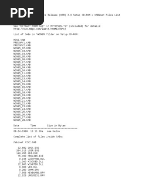 Cabls95b Operating System Technology Computer File