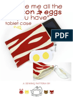 Bacon Eggs Tablet Case Sewing Pattern 2