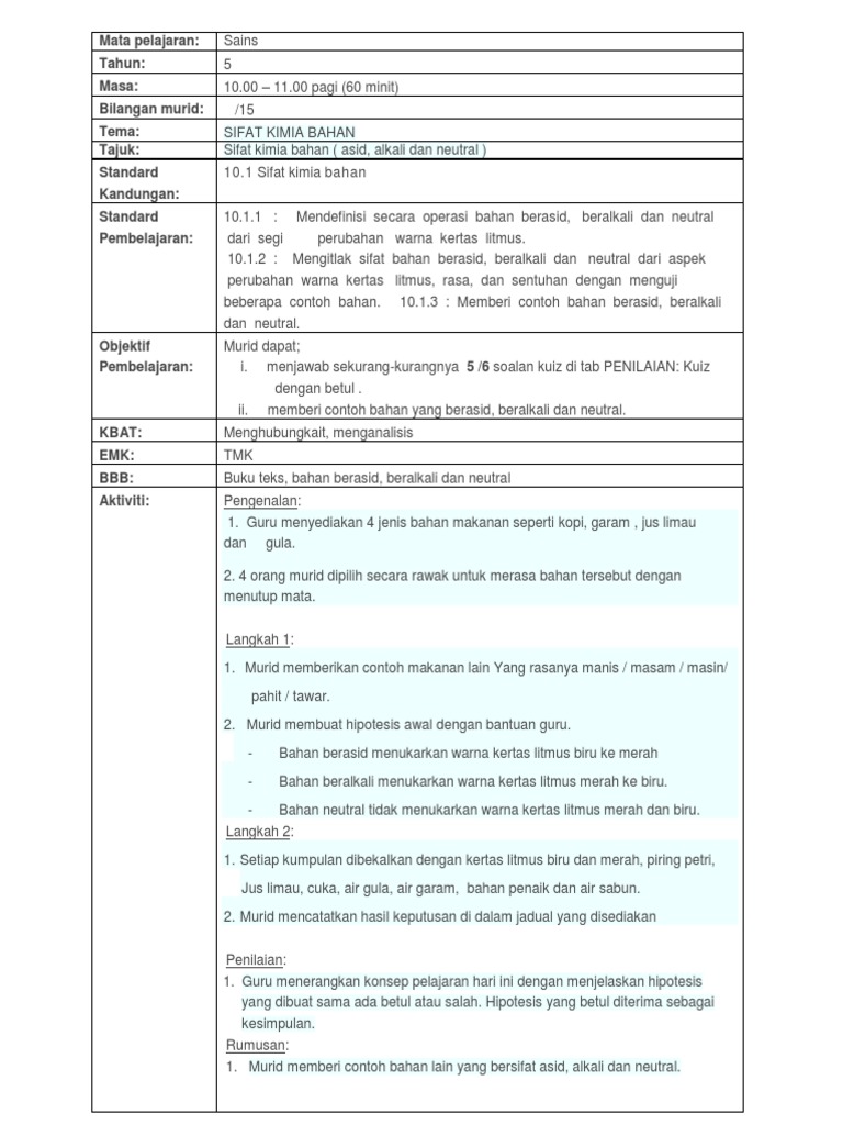 Asid Dan Alkali Rph Pdf
