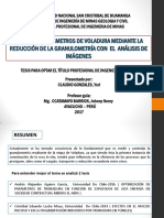 Optimización de parámetros de voladura mediante análisis de imágenes