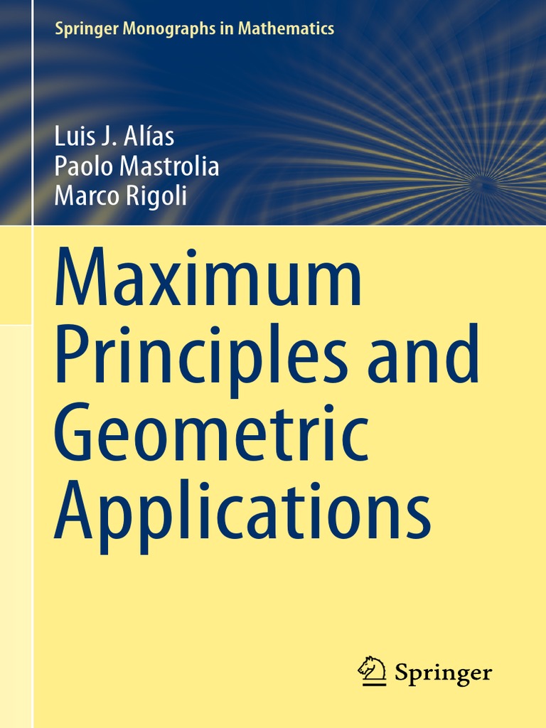 Maximum principles and geometric applications pdf tensor