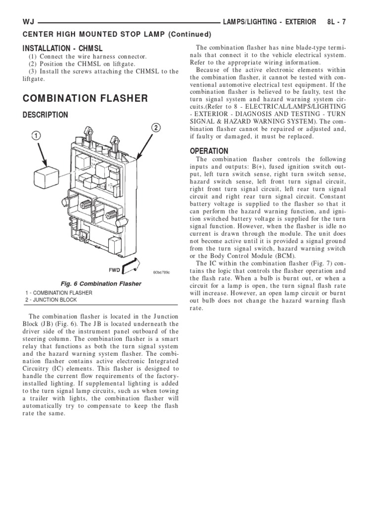 Combination Flasher: Installation - CHMSL | Download Free PDF | Switch ...