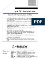 Bulls Eye Mock CAT Sample Paper